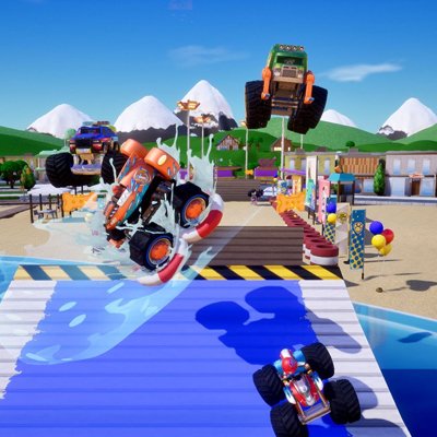 A screengrab from PAW Patrol Rescue Wheels: Championship PS4 Game Pre-Order.