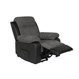 An Argos Home Bradley Rise & Recline chair in charcoal & black.