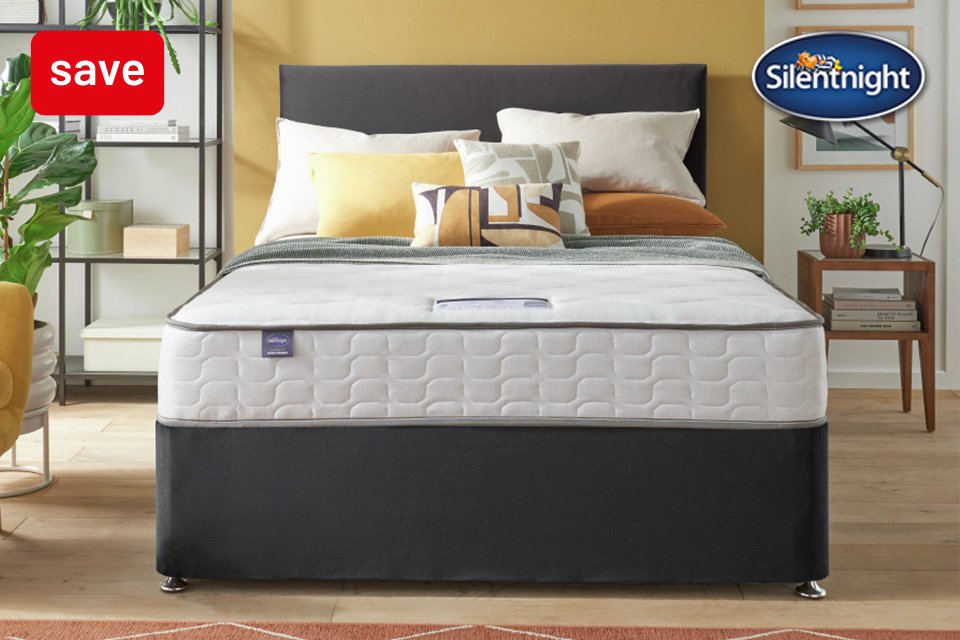 Save 20% on selected Silentnight beds & mattresses.