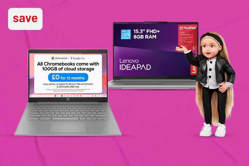Save up to £200 on selected laptops
