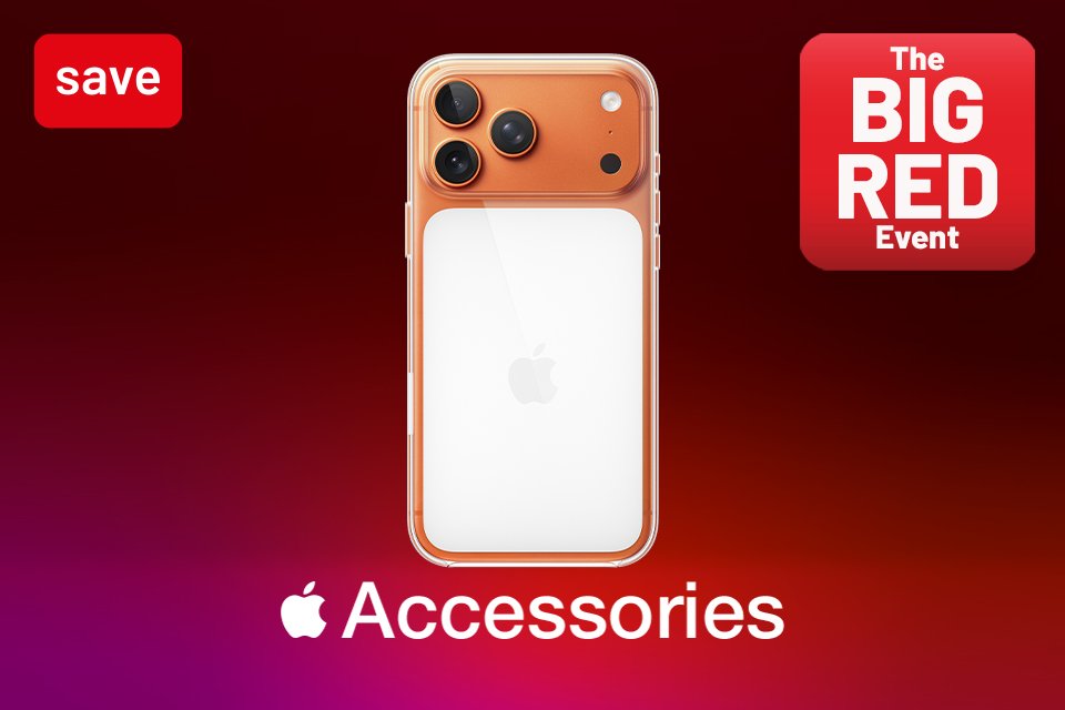 The Big Red Event. Save 20% on selected Apple accessories with code RED20.