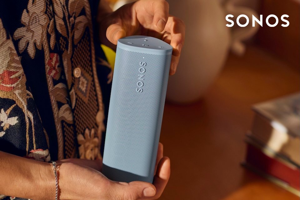 Sonos. Sonos Roam 2. Size-defying sound. Everywhere.