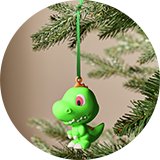 Single tree decorations.