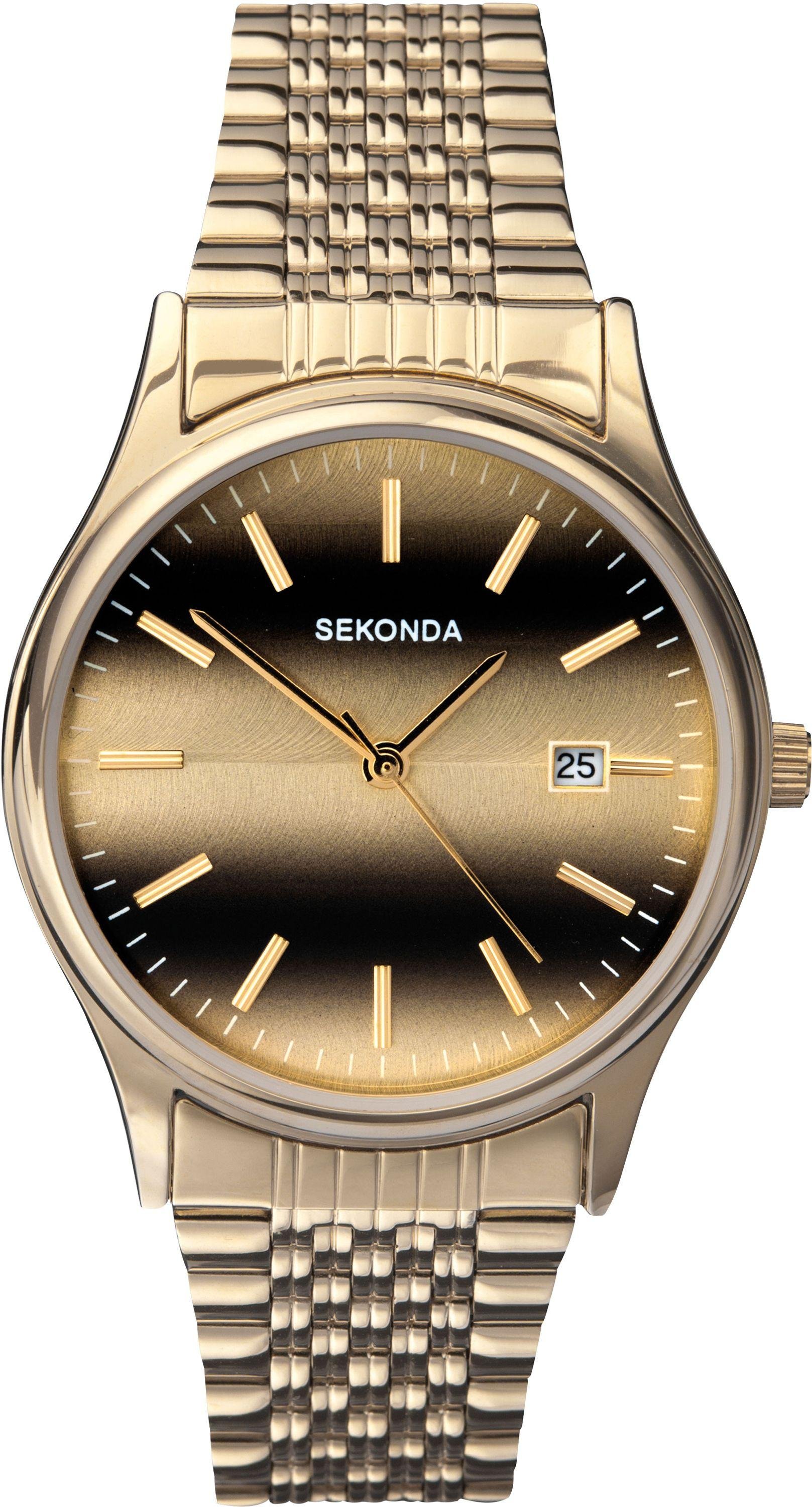 Sekonda Men s Gold Plated Steel Bracelet Tiger Eye Watch 2547451 Argos Price Tracker pricehistory