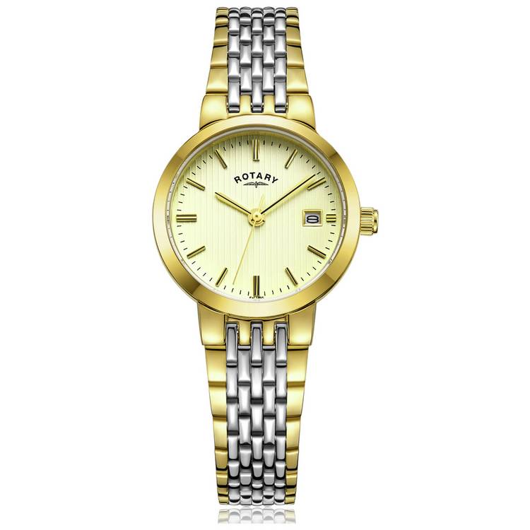 Rotary Ladies Two Tone Stainless Steel Bracelet Watch 0
