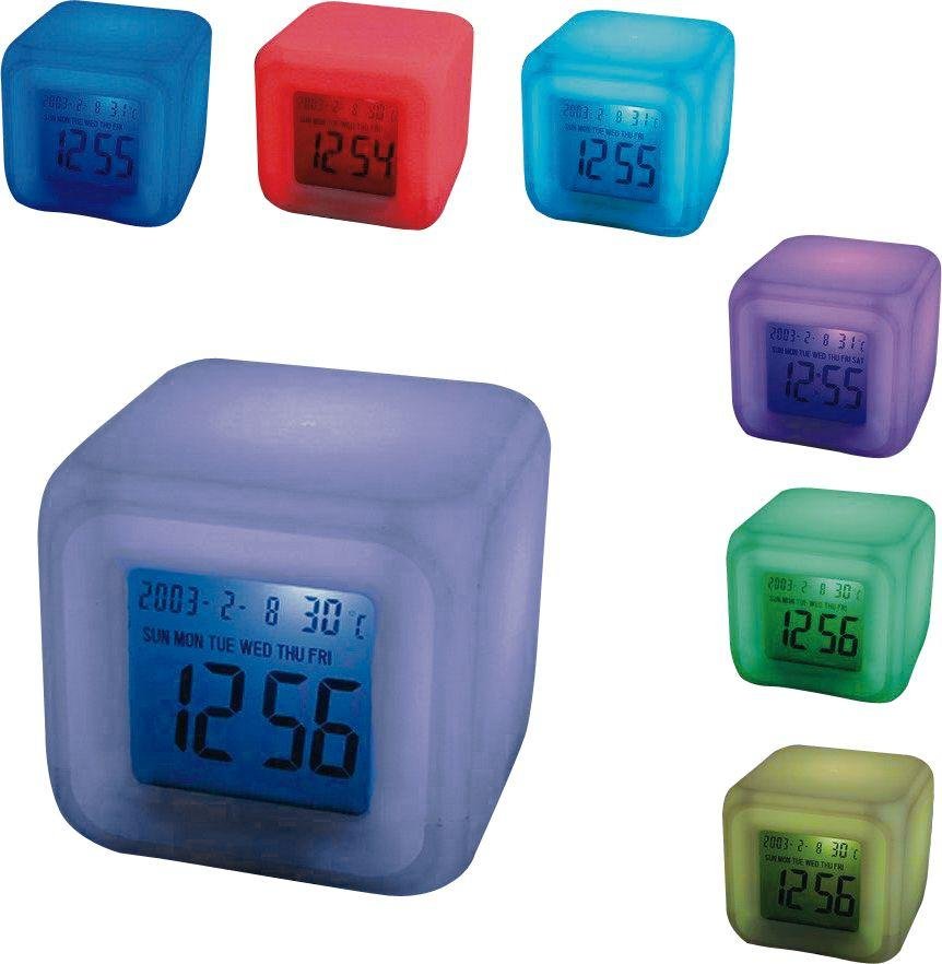 Mayhem UK Aurora 30 Second Glow Colour Change Alarm Clock