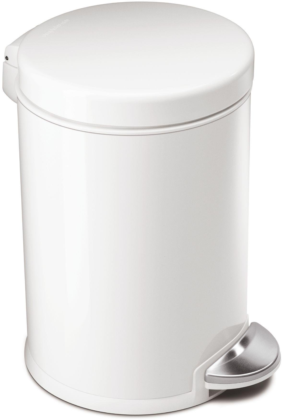 simplehuman 4.5 Litre Round Pedal Bin - Stainless Steel