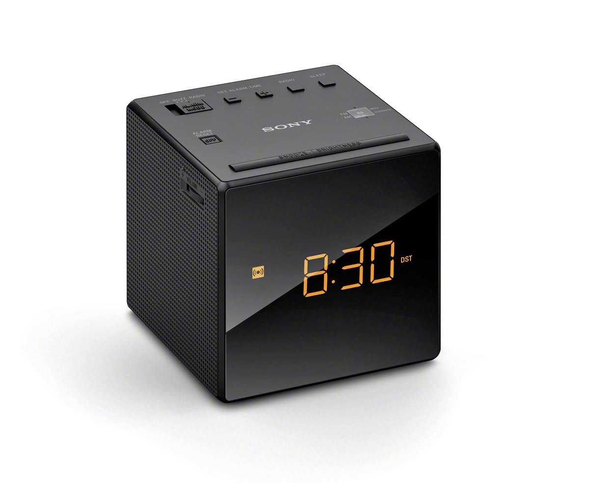 Sony ICF-C1B Cube Clock Radio - Black