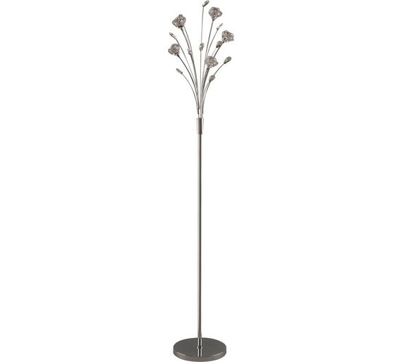 Argos Home Rosa 5 Light Flower Floor Lamp - Chrome