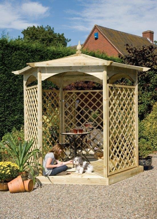 Grange Fencing Budleigh Hexangonal Gazebo Dressed C