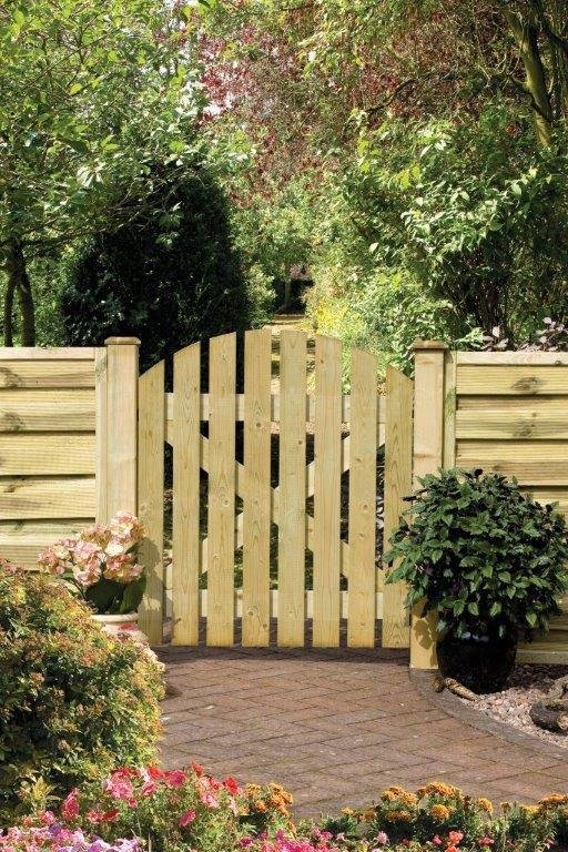 Grange Fencing Domed Ledged and Braced Path Gate - 100x90cm