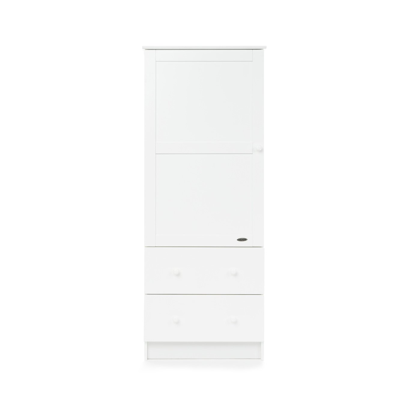 Obaby Single Wardrobe - White.