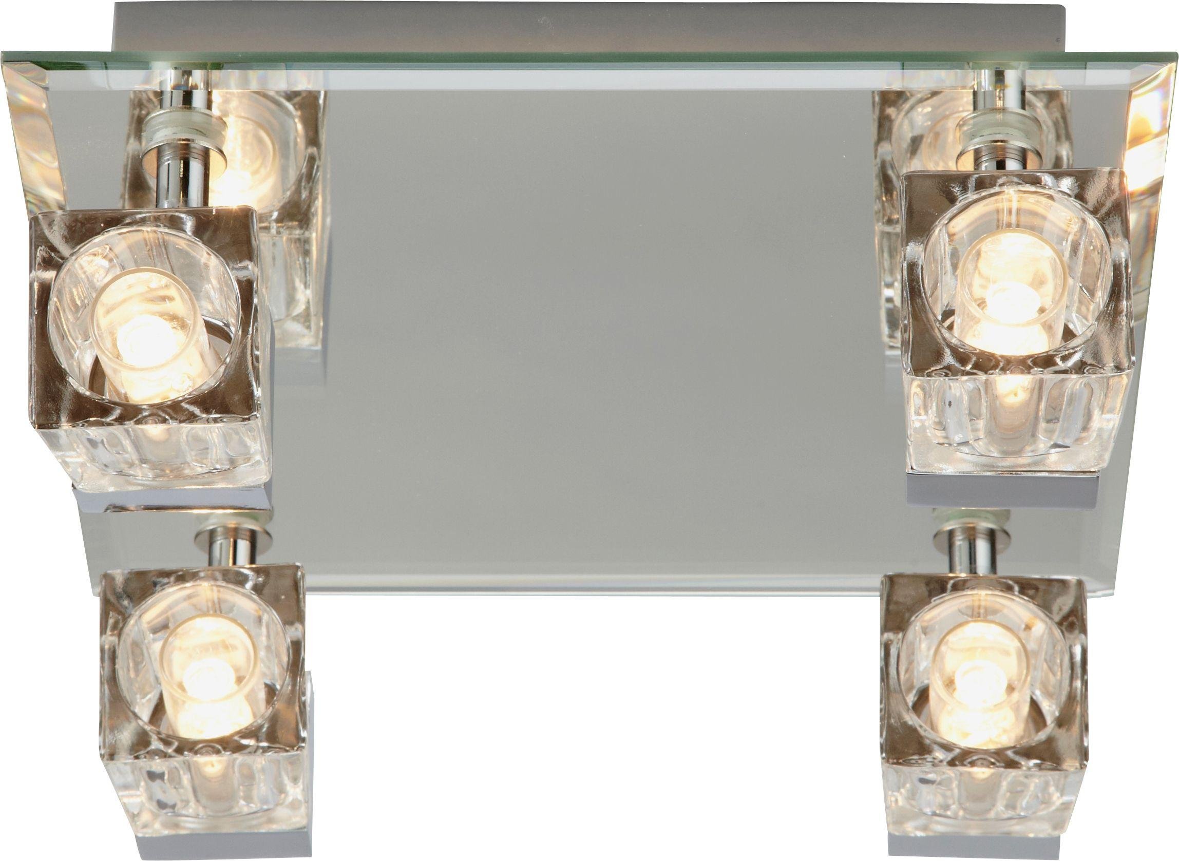 Argos Home Mira 4 Glass Cube Bathroom Spotlights - Chrome