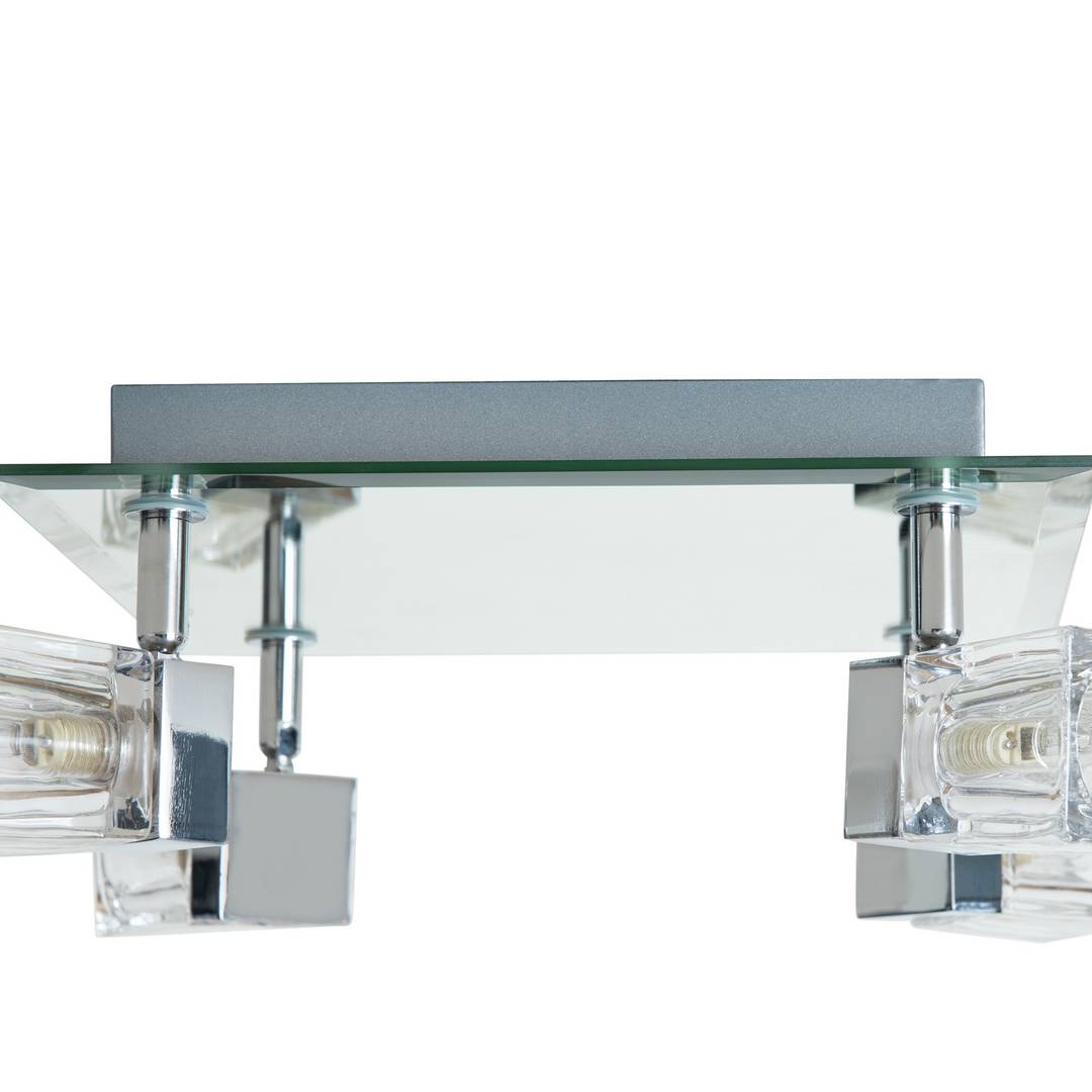 Argos Home Mira 4 Light Bathroom Cube Spotlights - Chrome