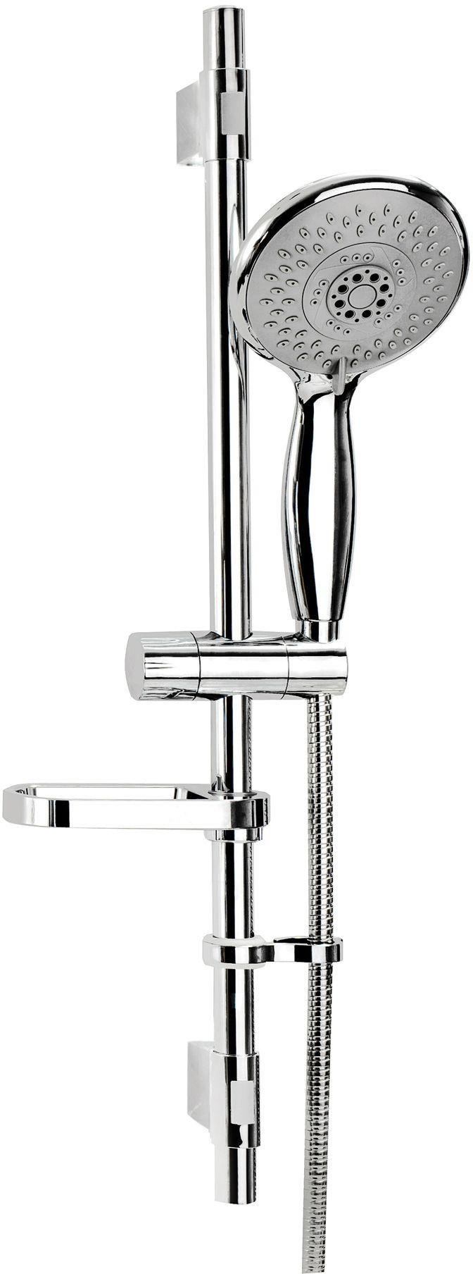 Croydex Contour Maxi 4 Function S/Steel Shower Set - Chrome