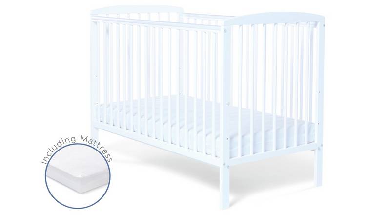 Buy Baby Elegance Starlight Cot And Mattress White Cots And Cot