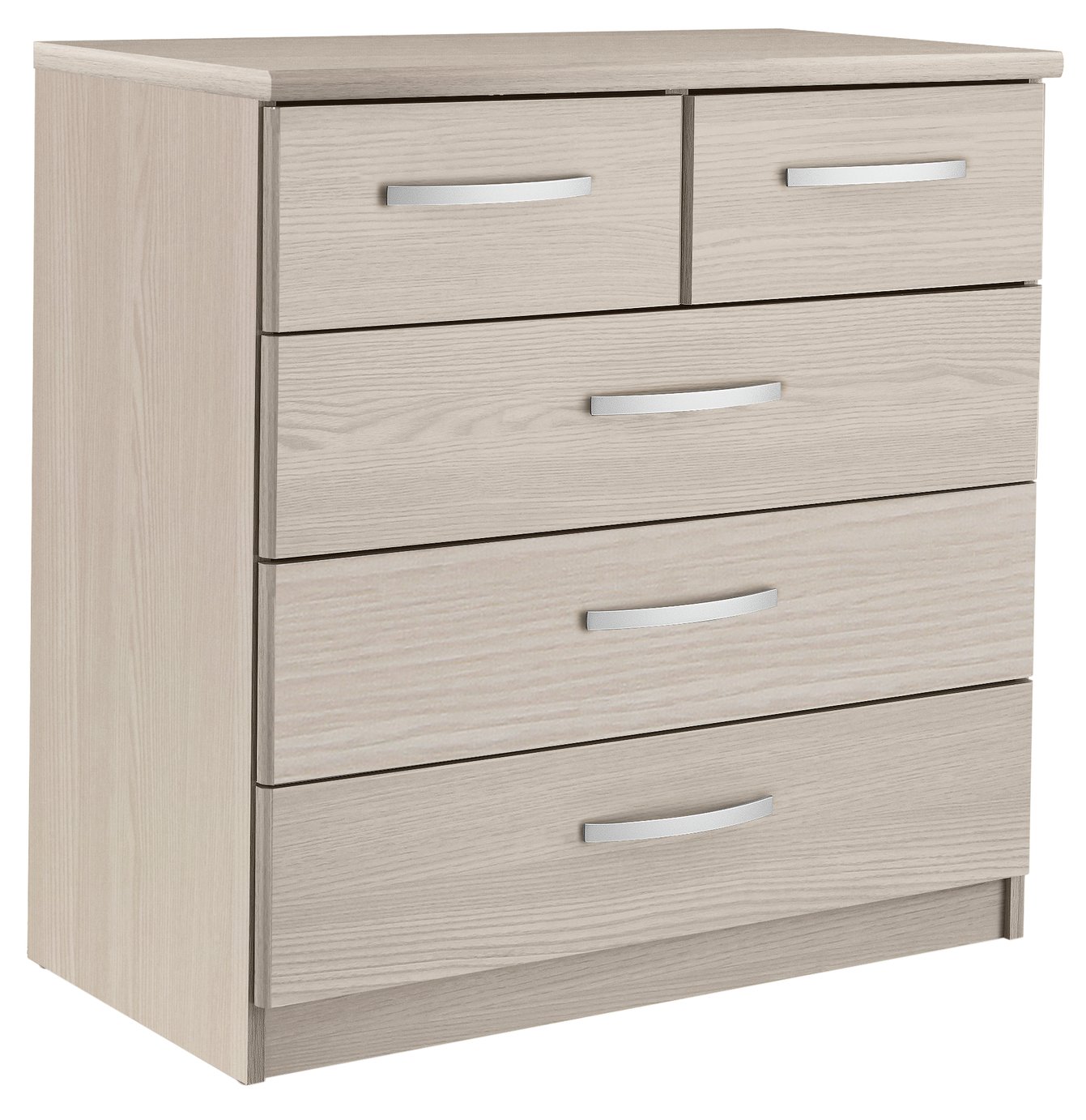 Argos Home Hallingford 3+2 Drw Chest of Drws - Light Oak Eff