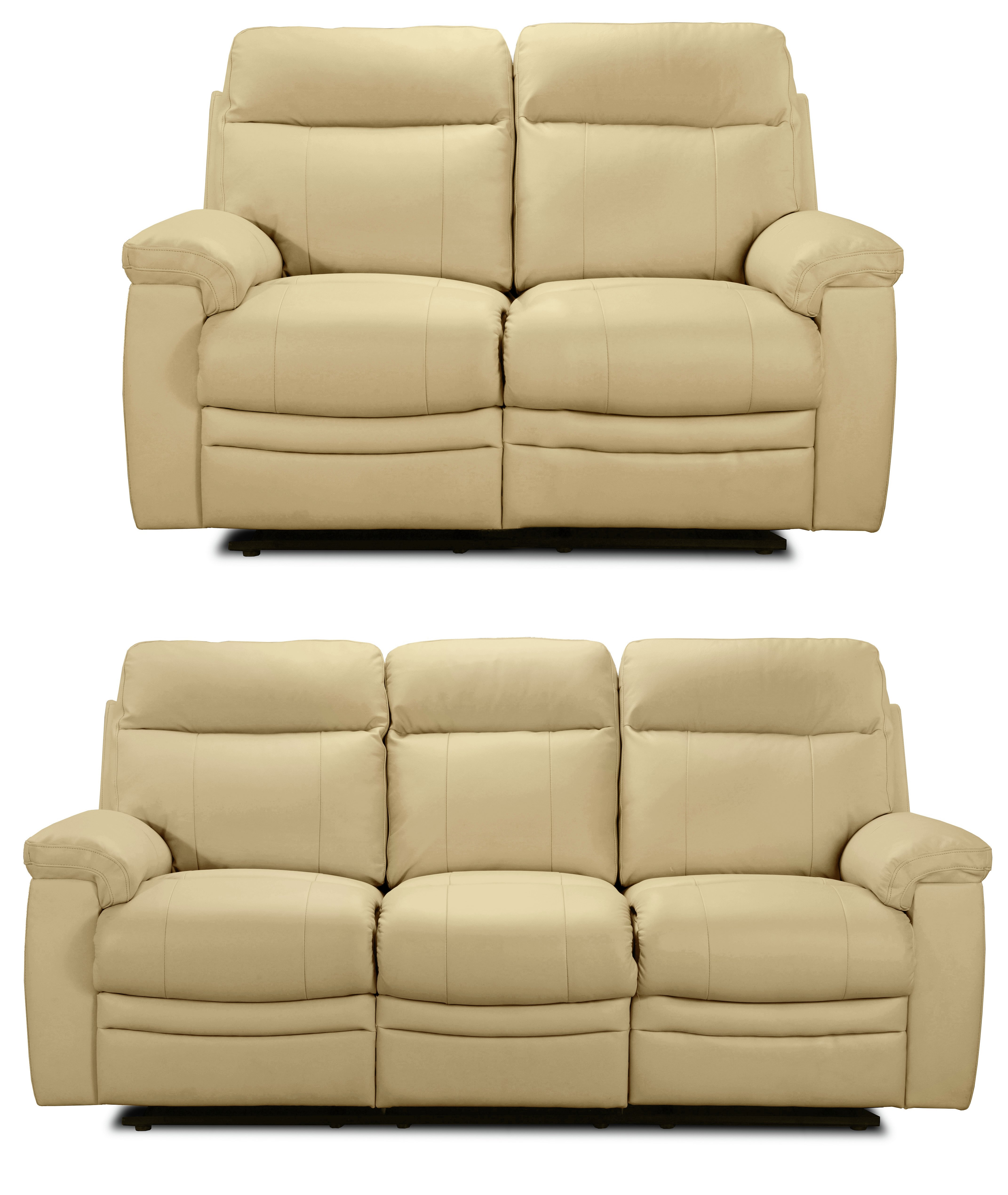 Argos Home Paolo 2 & 3 Seater Manual Recliner Sofas - Ivory
