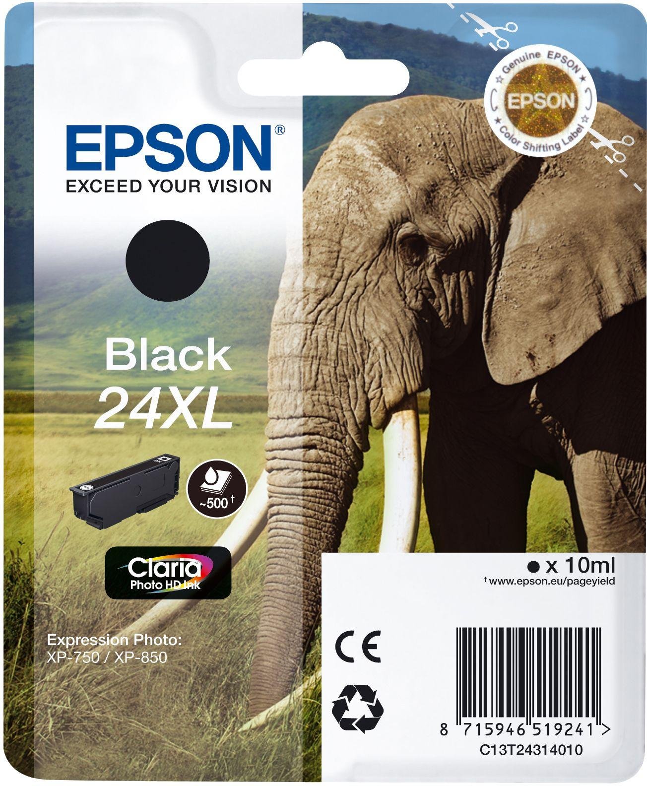 Epson 24XL Elephant Ink Cartridge - Black