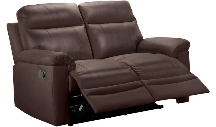 Argos Home New Paolo 2 Seater Manual Recliner Sofa-Chocolate