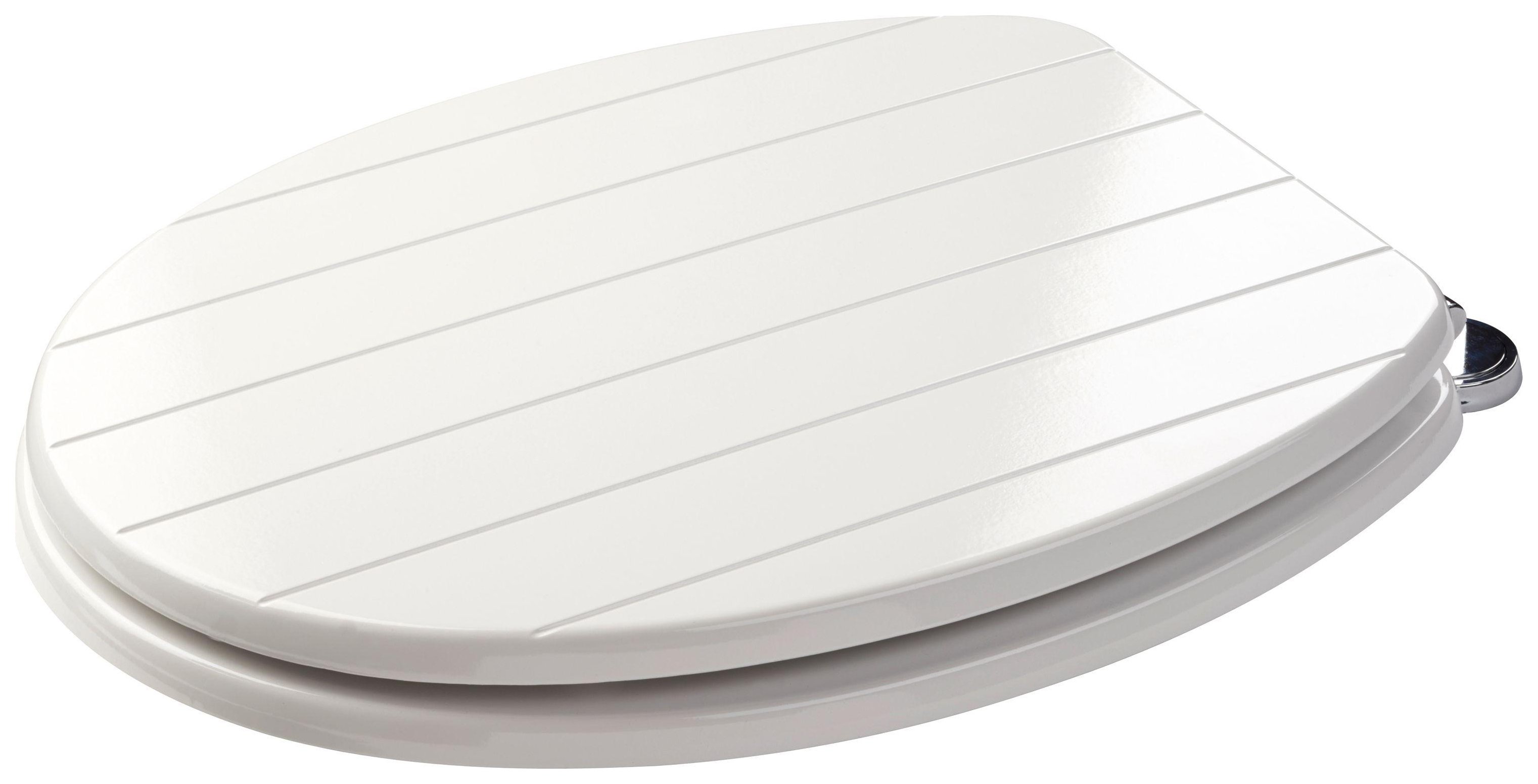 Croydex Sit Tight New England Toilet Seat - White