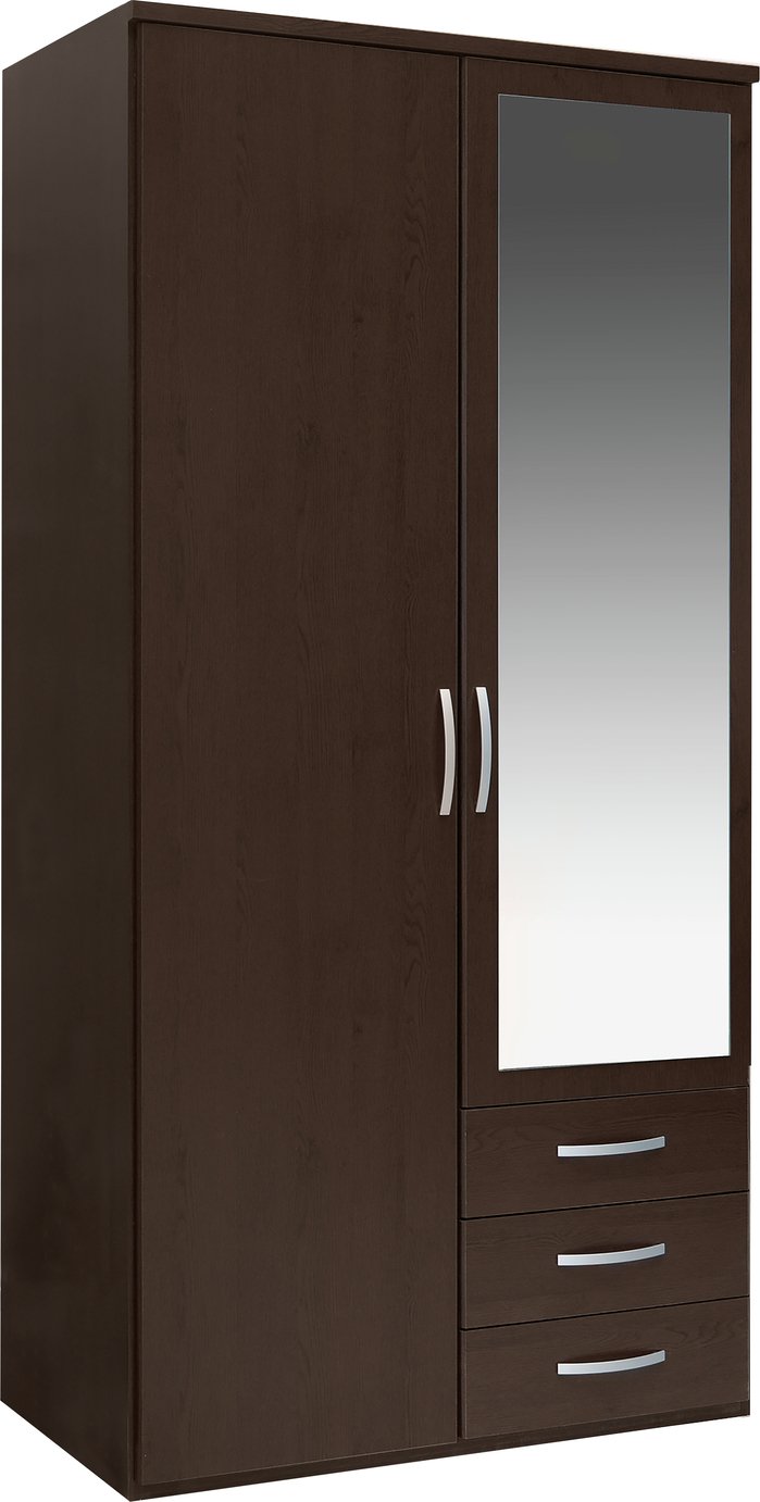 Argos Home Hallingford 2Dr 3 Drw Wardrobe - Dark Oak Effect