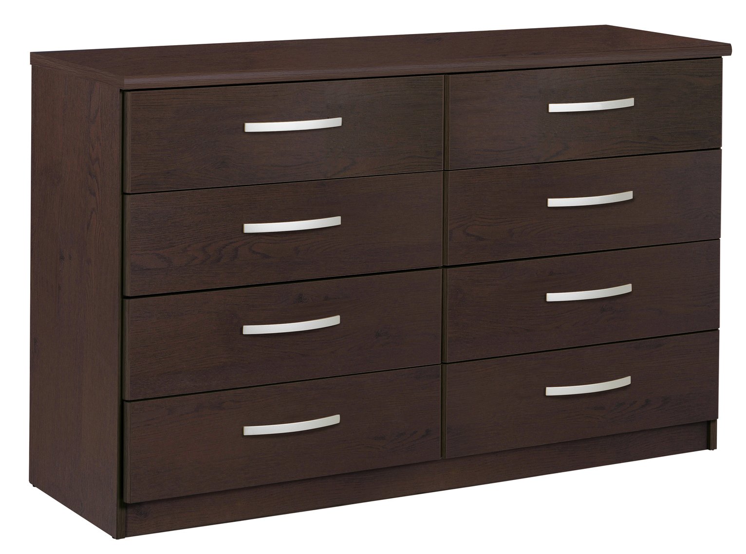 Argos Home Hallingford 4+4 Drawer Chest - Dark Oak Effect