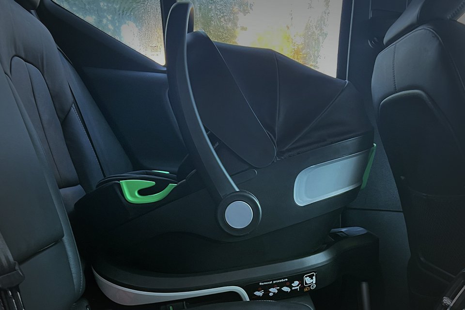 My Babiie infant carrier with base.