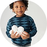 Kids' Christmas jumpers.