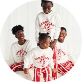 Family Christmas nightwear.