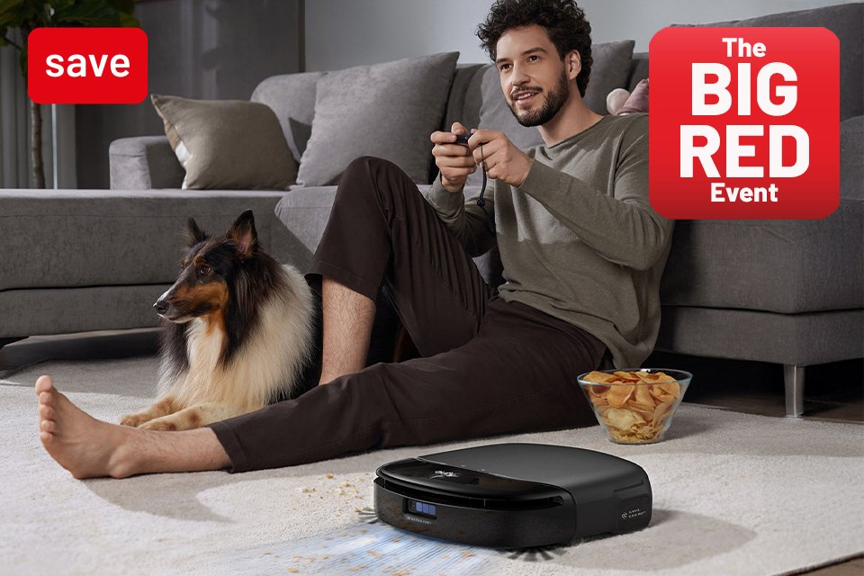 The Big Red Event. Save up to 20% on selected robot vacuums with codes RED10 & RED20.