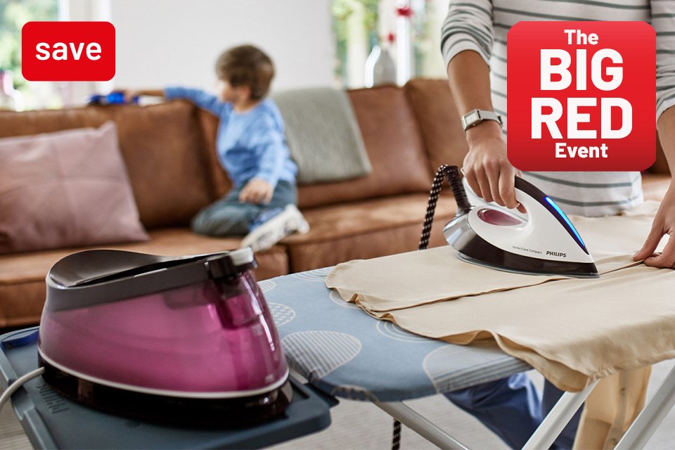 The Big Red Event. Save up to 30% on selected irons with codes RED10, RED20, RED30 & RED50.