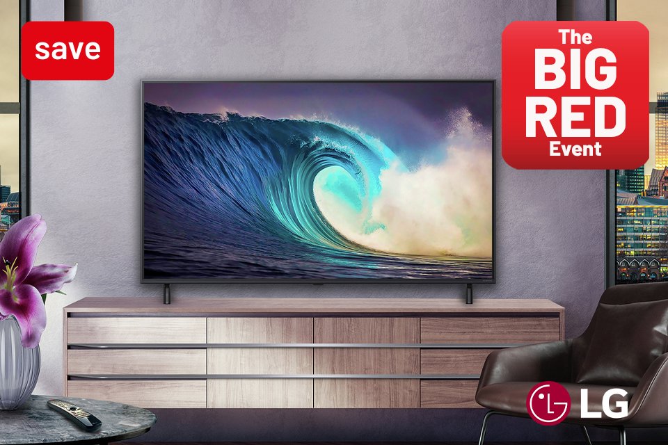 The Big Red Event. Save 10% with LG with code RED10.