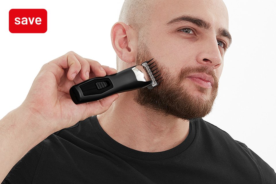 Save up to 50%. On selected men's beard and grooming.
