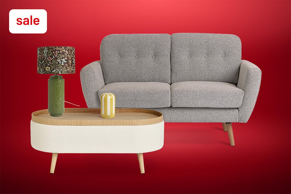Save up to 50% on 1000s of home & furniture lines. Includes sofas, beds, home accessories and more.