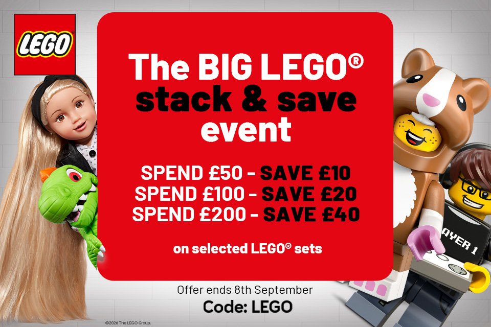 Spend & save on selected LEGO® sets. Use code LEGO at checkout.