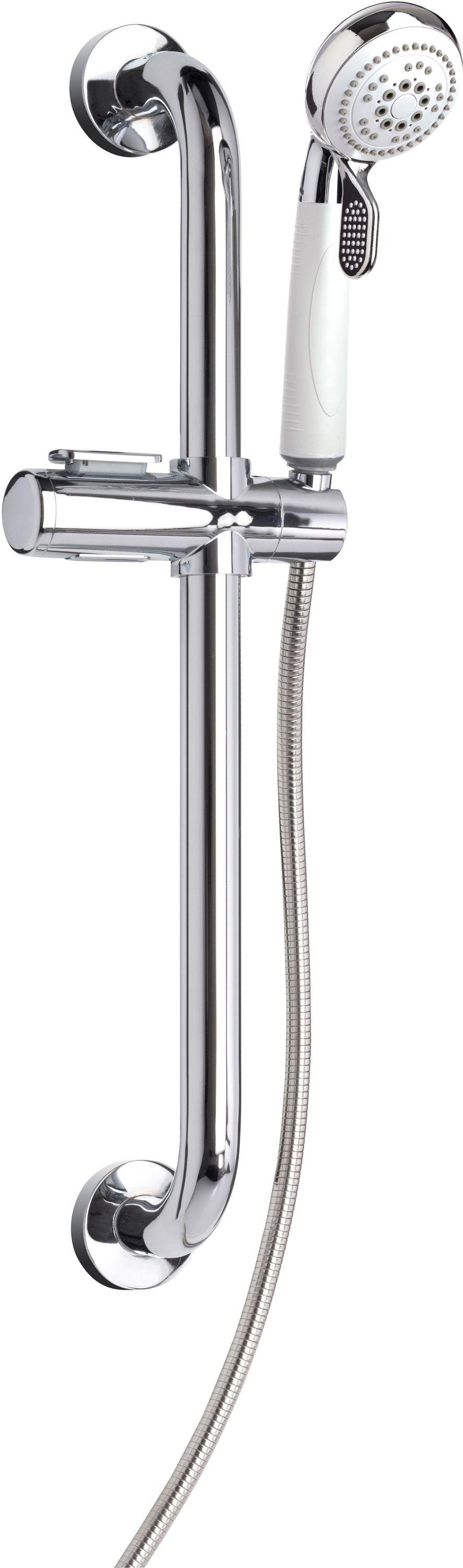 Croydex Assistive 3 Function Shower Kit - White and Chrome