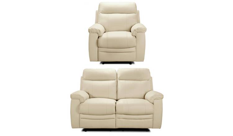 2 seater cream 2024 leather recliner sofa