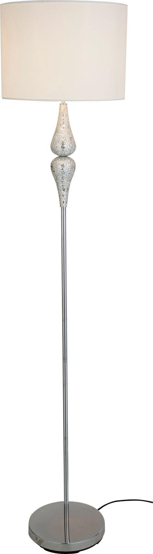 Argos Home Eloise Crackle Floor Lamp - Silver