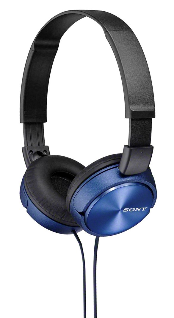 Buy Sony ZX310 On Ear Headphones Blue Wired headphones Argos