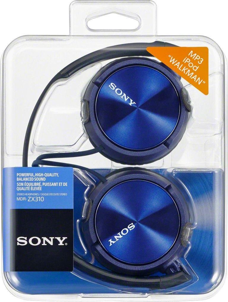 Buy Sony ZX310 On-Ear Headphones - Blue | Wired headphones | Argos