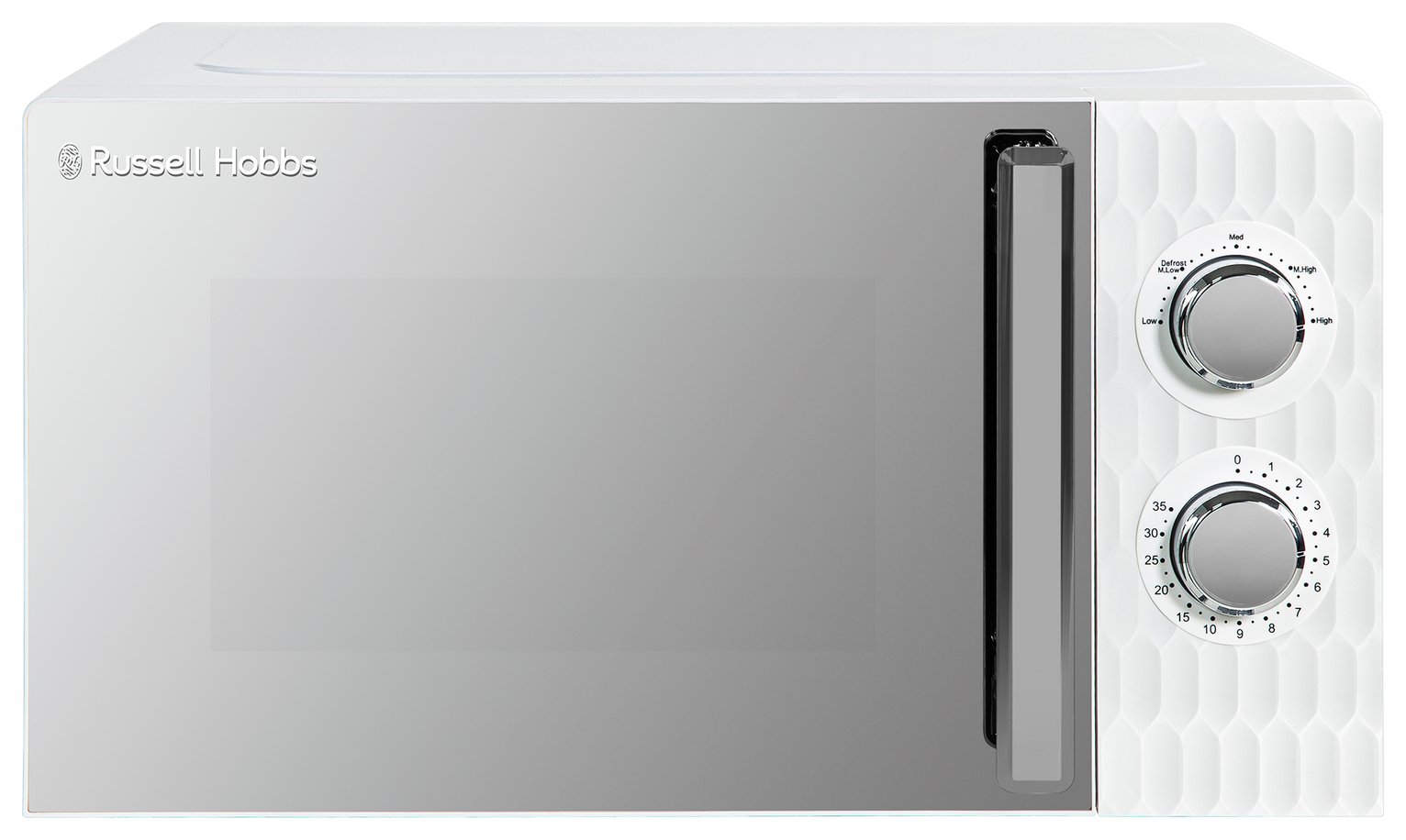 Russell Hobbs Honeycomb 700W Standard Microwave - White