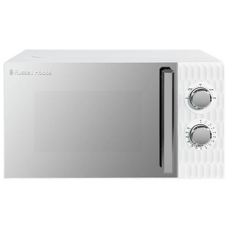 Russell Hobbs Honeycomb 700W Standard Microwave - White 0