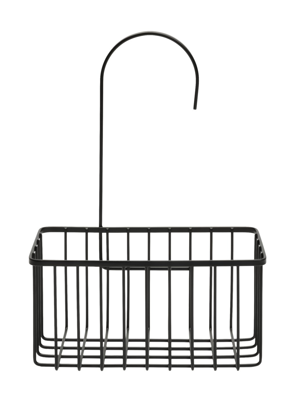 Argos Home Shower Basket With Hook - Black