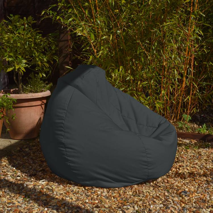 rucomfy Indoor Outdoor Bean Bag - Dark Grey 0