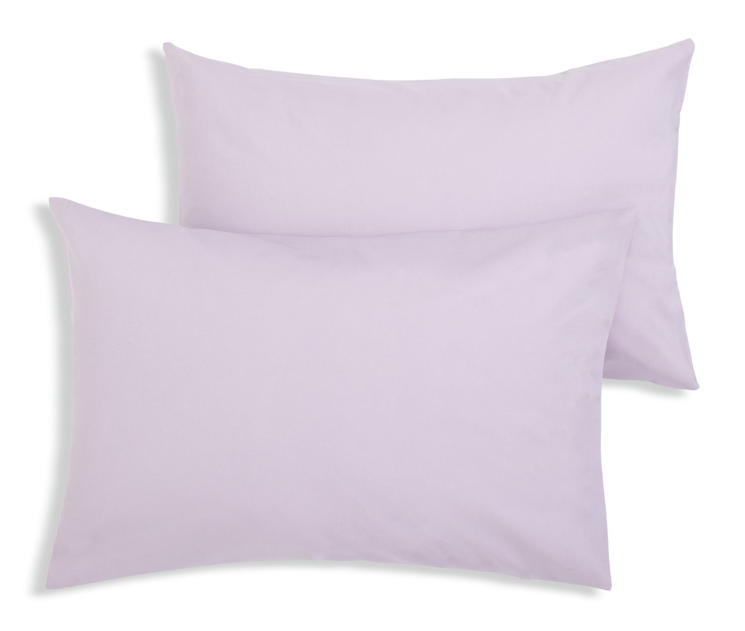 Habitat Polycotton Standard Pillowcase Pair -  Lilac