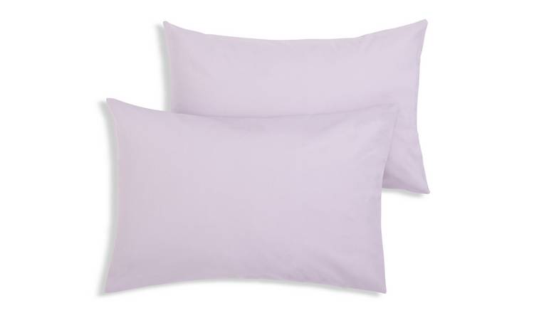 Buy Habitat Polycotton Standard Pillowcase Pair Lilac Pillowcases Argos