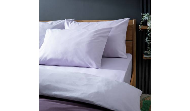 Habitat Polycotton Standard Pillowcase Pair -  Lilac