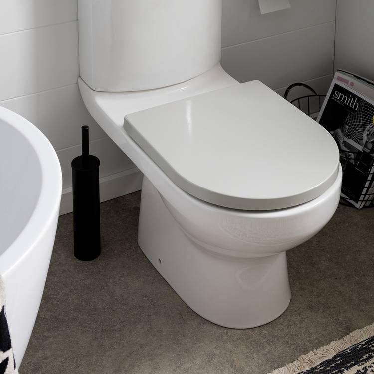Argos Home Soft Close D Shaped Toilet Seat - Grey 0