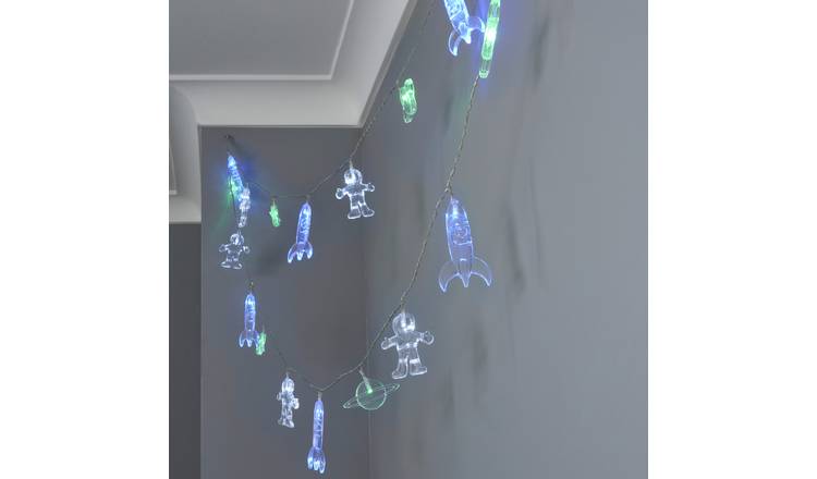 Glow Space LED String Lights - Blue & White